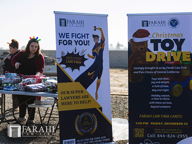 farahi law firm christmas toy drive