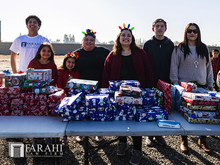 farahi law firm christmas toy drive