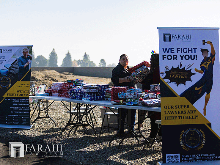 farahi law firm christmas toy drive